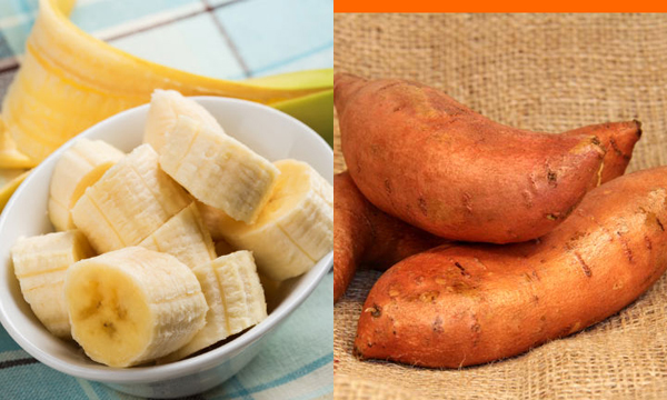 Chữa viêm khớp hiệu quả với chuối và khoai lang - Đông Y Ông Lang Hoán