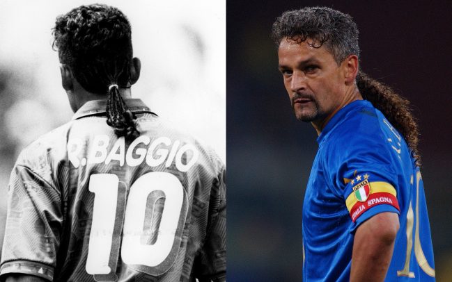 Độc đáo cùng tóc đuôi ngựa của Roberto Baggio
