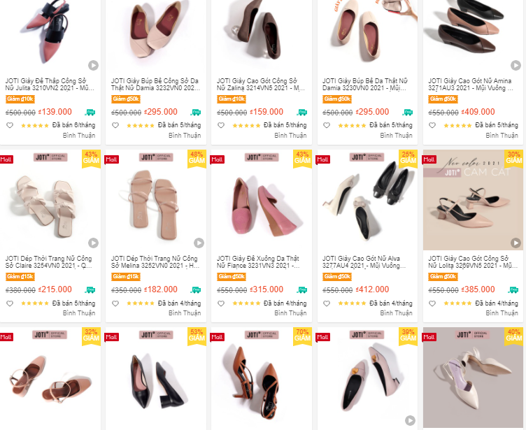 shop bán giày uy tín trên Shopee - Joti VietNam - Giày Nữ Cao Cấp