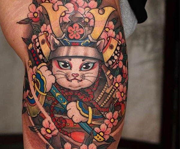 Hình xăm mèo thần tài đem lại may mắn và tài lộc  Notaati Tattoo